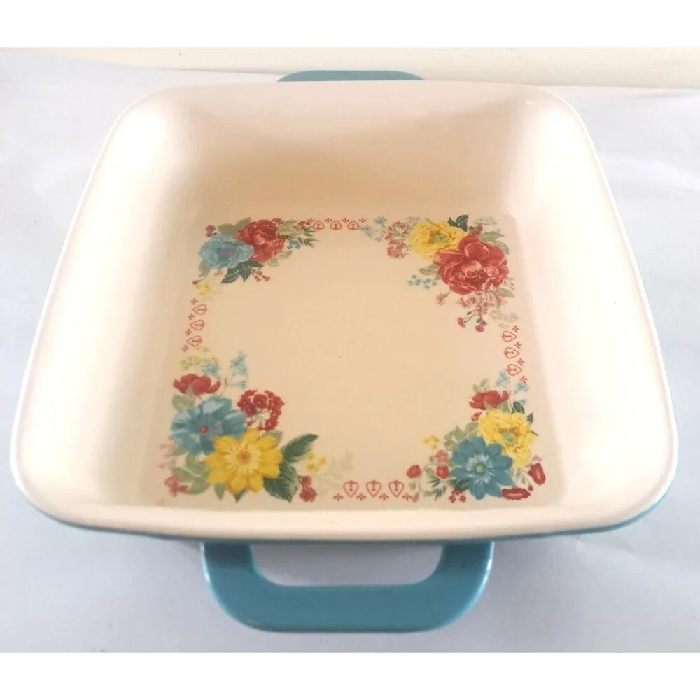 Pioneer Woman Fancy Flourish Casserole Dish Square 8.5
